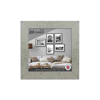 8x8" Grey Marble Poster Frame - Modern Picture Frame for Wall Art, Prints and Photos - Durable and Stylish Display Frame