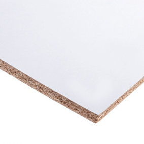 9" - 15MM White Melamine Chipboard Conti Board Sheets 1.2 Meters