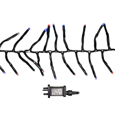 9.3m 720 LED Christmas Cluster Multi-Action String Lights with Timer in ...