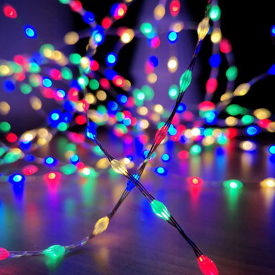 Buy 9.6m Compact MicroBrights Christmas Lights with 600 LEDs in Multi ...