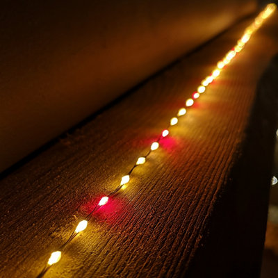 9.6m Compact MicroBrights Christmas Lights with 600 LEDs in Red & Vintage Gold Price Comparisons | Compare The Build