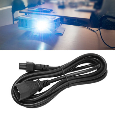 9.8ft IEC320 C14 male to C5 female waterproof power extension cable with tensile PVC shell
