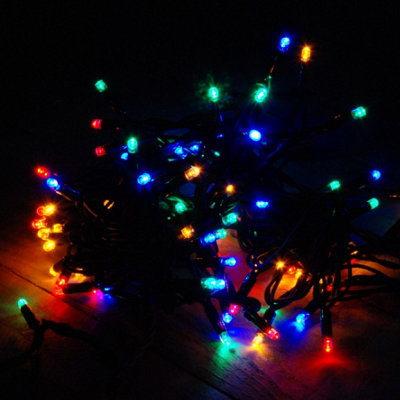 9.9m (100 LED) Snowtime Multi-Coloured Connectable Lights with 3m Lead Wire