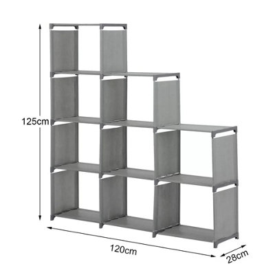9 Cube Bookcase Shelf Display Furniture Storage Shelving Unit Living ...