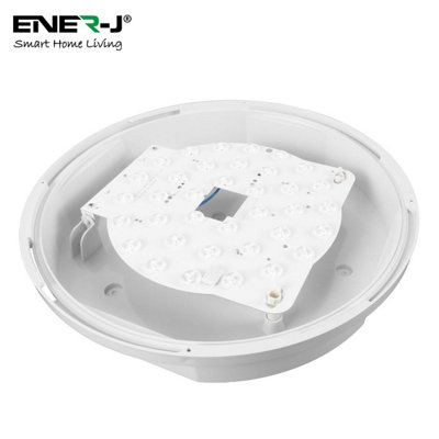 9 in 1 LED Bulkheads with Power Switchable (12W-18W-22W) and CCT Switchable & Built-in Microwave Sensor, 320mm, IP65 & IK10