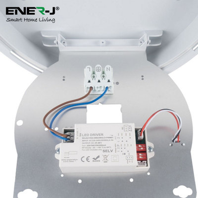 9 in 1 LED Bulkheads with Power Switchable (12W-18W-22W) and CCT Switchable & Built-in Microwave Sensor, 320mm, IP65 & IK10