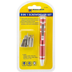 9 In 1 Precision Magnetic Screwdriver Bit Set Multi Purpose Hand Tool