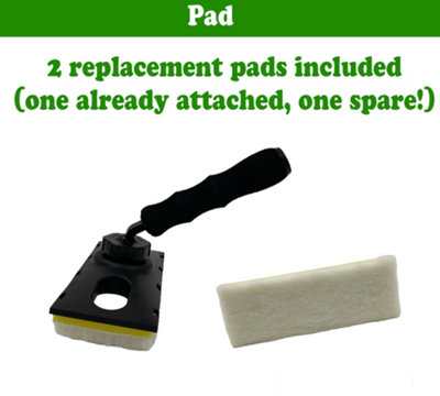 9 Inch Decking Stain Paint Pad Kit Applicator Kit for Decking Paint Oil Stain - 6