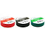 9 Pack PVC Electrical Insulation Tape 20m x 19mm Red Black Green Power Cable