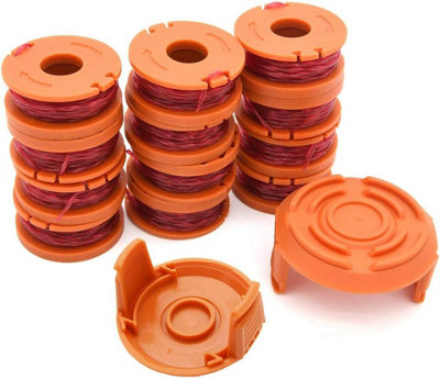 9 PCS WA0010 Replacement Trimmer Spool Edger Spool Compatible with Worx ...