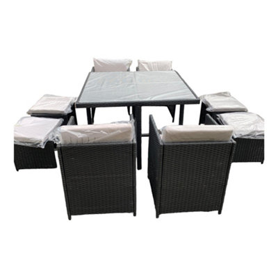 Rattan cube deals garden furniture b&q