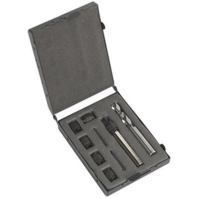 9 Piece Spot Weld Cutter & Drill Bit Set - Spring Loaded Centre - HSS Cobalt