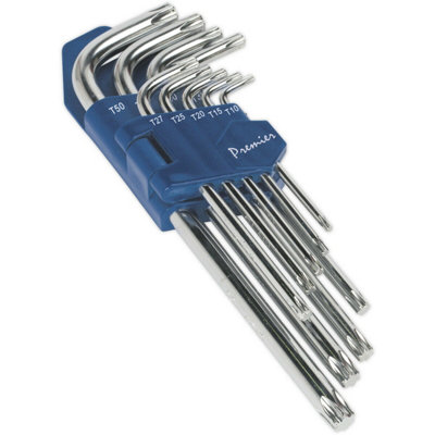 9 Piece TRX-Star Key Set - Durable, Polished, 70-180mm Length, T10 to ...