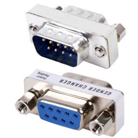 9 Pin D SUB RS232 Male to Female Port Protector Computer Serial Adapter