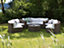 9 Seater PE Rattan Garden Lounge Set Brown SEVERO