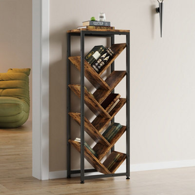 9-Tier Floor Standing Tree Bookshelf Storage Rack