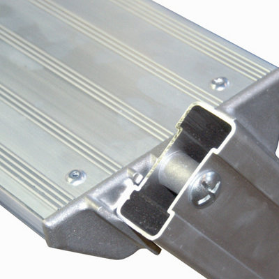 9 Tread Industrial Crossover Ladder with Handrails for Safe Access