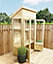 9 x 2 Pressure Treated Wooden Tongue and Groove Mini Greenhouse (9' x 2' / 9ft x 2ft) - PENT