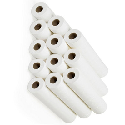 9 x 20" x 40m White Hygiene Coach Paper Rolls For Professional Use