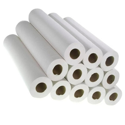 9 x 20" x 40m White Hygiene Coach Paper Rolls For Professional Use