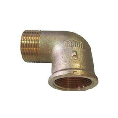 90 degree Brass BSP Elbow Pipe Fittings, 1 inch Heavy Duty F x F for ...
