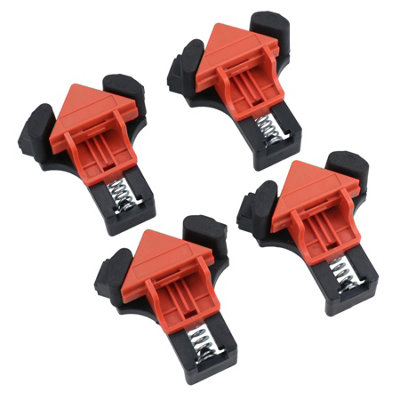 90 Degree Right Angle Woodworking Carpenters Corner Clamp Clamps Carpentry 4pc