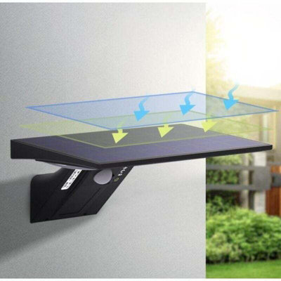 90 LED Solar Outdoor Security Light with 2600 mAh Battery, Motion ...