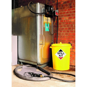 90 Litre Chemical Spill Kit with Drip Tray for use with Acds, Alkalis, Strong Chemicals, solvnts.