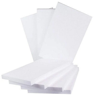 90 Sheets of 600x400x10mm Polystyrene Expanded White Rigid Insulation Foam Packing Sheets