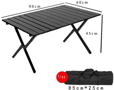 90 x 60 Portable Outdoor Picnic Table - Weather-Resistant Folding ...