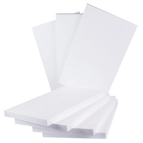 90 x White Rigid Polystyrene Foam Sheets 600x400x10mm Thick EPS70 SDN Slab Insulation Boards