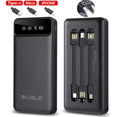 9000000mah Power Bank USB-C Pack Backup Battery Fast Charger For Mobile Phone