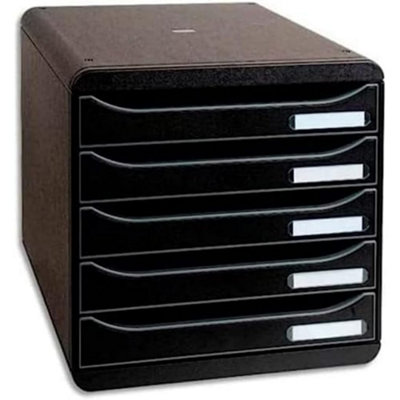 BIG-BOX Exacompta Big Box Plus 5 Drawer Set Black 309714D GH42171 - Image 5
