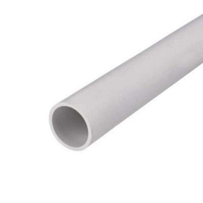 Dietzel Univolt 25mm Light Guage Conduit Pvc White (3M) from B&Q