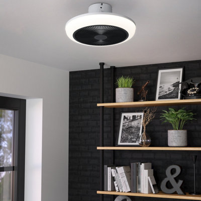 B&Q -  Sayulita Integrated Led White Ceiling Fan