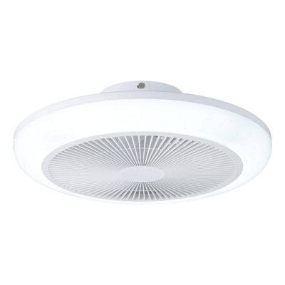 Eglo Sayulita 1 White Plastic Ceiling Fan With Led from B&Q