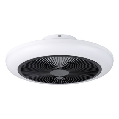 Eglo Sayulita 1 Black Plastic Ceiling Fan With Led from B&Q