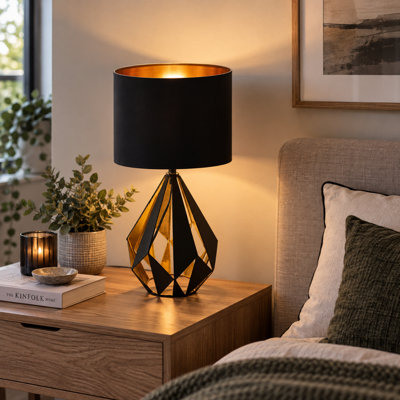 Eglo Carlton 5 Black Copper Table Lamp - Black - Image 11