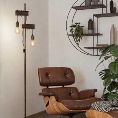B&Q -  Townshend 4 Antique Brown Floor Light