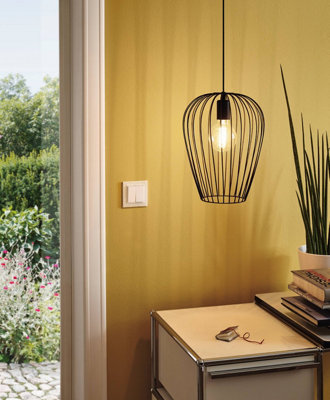 B&Q -  Newtown Black Metal 1 Light Ceiling Fitting(D) 27.5Cm