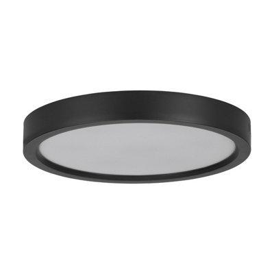B&Q -  Basic Led Black Ceiling Light