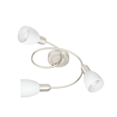Eglo Grimsey Matt Nickel Led 3 Bulb Ceiling Spotlight Adjustable Heads Warm White 3000K from B&Q