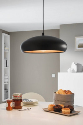 B&Q -  Mogano Black And Gold Metal Ceiling Fitting(D) 40Cm
