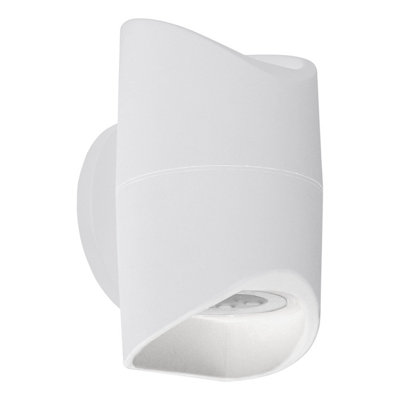 EGLO Abrantes White Led Outdoor Wall Light 1300 Lumens Warm White Ip44 Exterior Lighting from B&Q