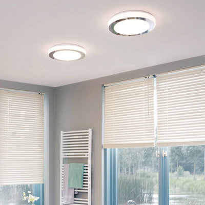 Eglo Carpi Led Chrome Steel Ceiling Light from B&Q