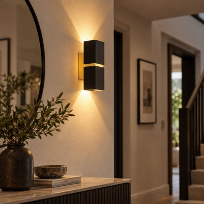PASSA Black/Gold Wall Trim LED Sconce WALL LAMP NT 2X GU10/ 3W - Image 8
