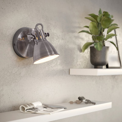 B&Q -  Seras Antique Nickel Spotlight