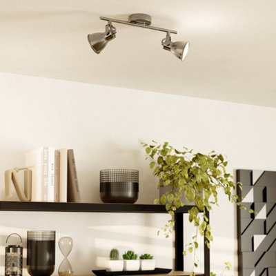 B&Q -  Seras Antique Nickel 2 Light Spotlight