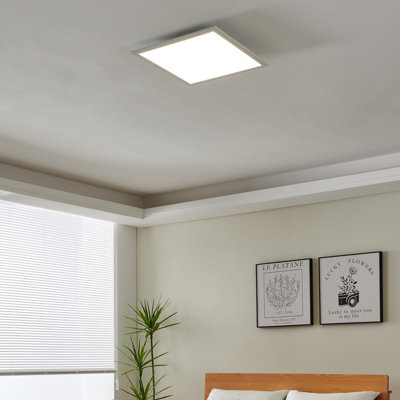 Eglo Salobrena 1 Ultra-Slim Modern Square Led Ceiling Wbs White/Light