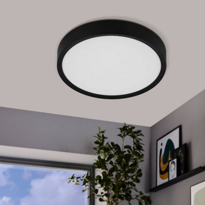 B&Q -  Musurita Led Ceiling Light Black And White